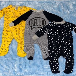 Gerber 3 Piece Footed Onesie